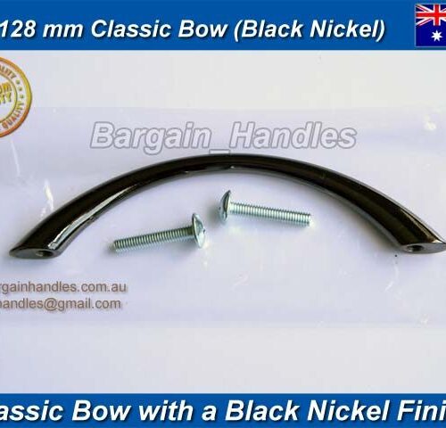 128mm Classic Bow's Black Nickel kitchen Cabinet handles