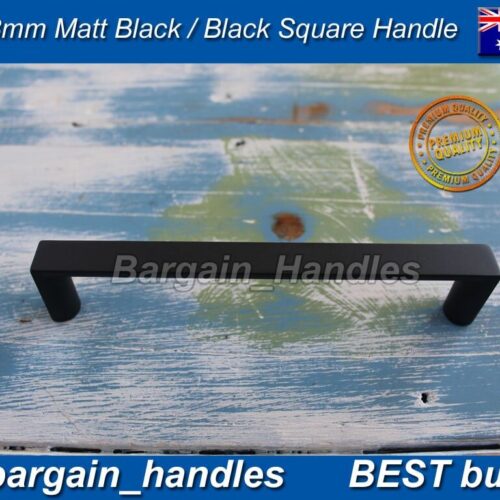 128mm Matte Black Kitchen Cabinet door handle D-Square Handle Pulls