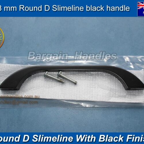128mm Prato Rounded D Slimline Matte Black