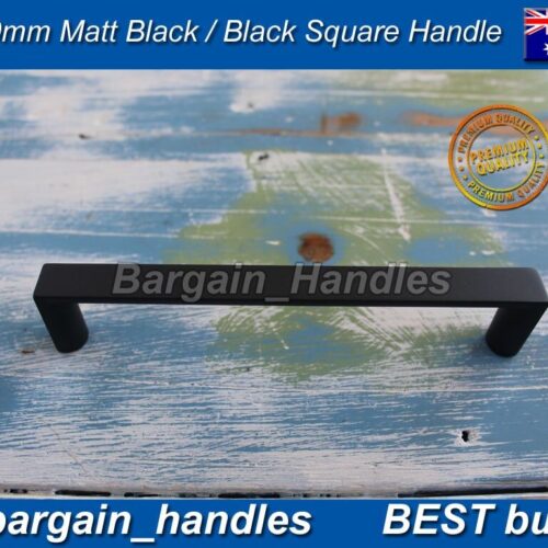 160mm Kitchen Cabinet door handle D-Square Handle Pulls Matte Black