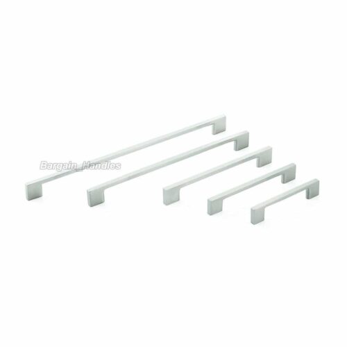 256mm Slimline Brushed Stainless Steel Handle D-Square Livorno D Handle