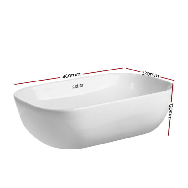 Cefito Ceramic Bathroom Basin Sink Vanity Above Counter Basins White Hand Wash