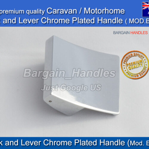 mod brev Caravans lock and lever handle Chrome Plated Mod Brev