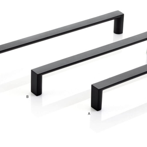 Matt Black Kitchen Cabinet door handle pulls D-Square D-Square Series