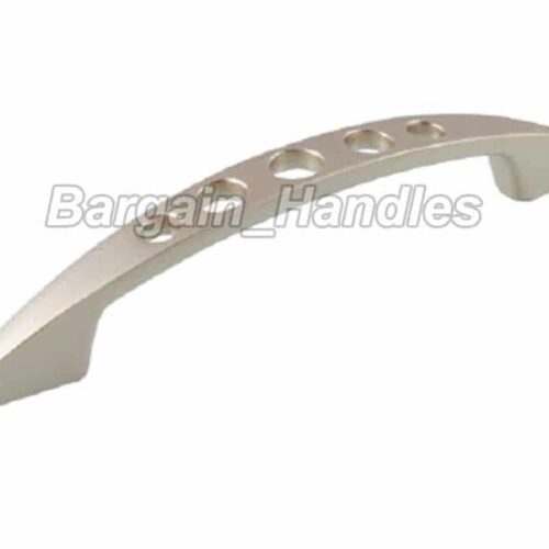 96mm Arched Bows Handles With Holes Stain Nickel