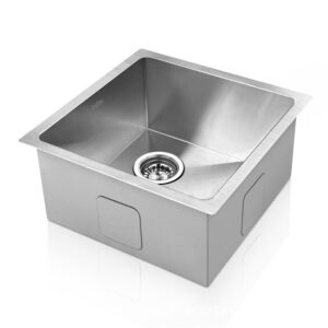 Cefito 44cm x 44cm Stainless Steel Kitchen Sink Under/Top/Flush Mount Silver