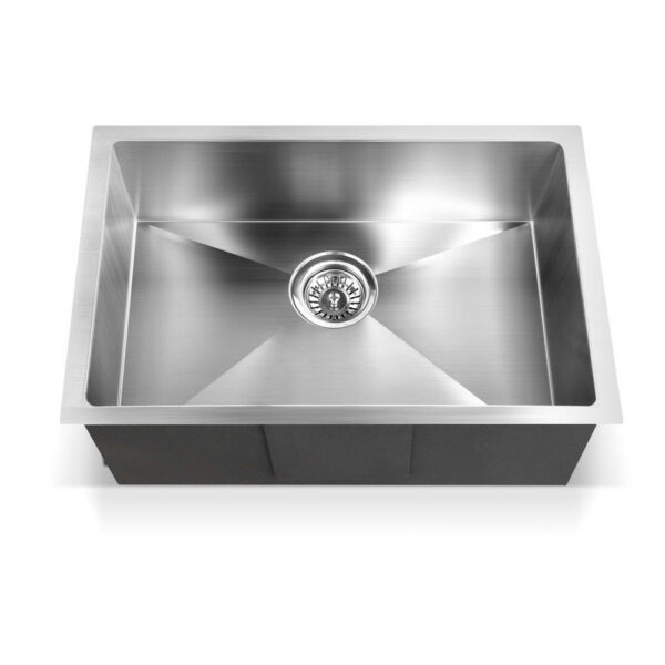Cefito 60cm x 45cm Stainless Steel Kitchen Sink Under/Top/Flush Mount Silver