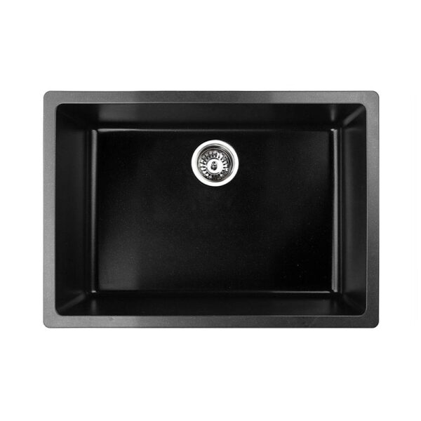 Cefito 610 x 470mm Granite Stone Sink - Black
