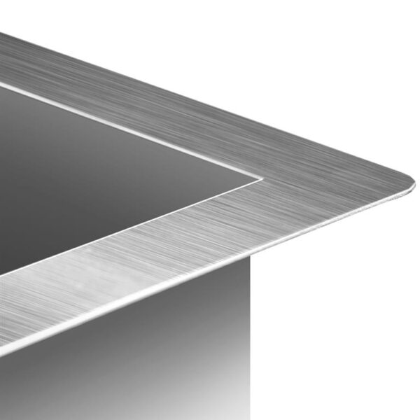 Cefito 44cm x 44cm Stainless Steel Kitchen Sink Under/Top/Flush Mount Silver