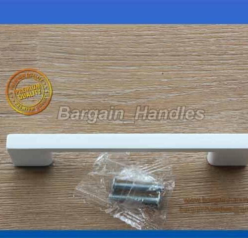 128mm Slimline Handle D-Square Matte White