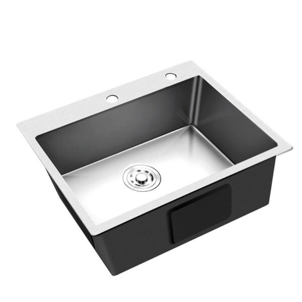 Cefito Stainless Steel Kitchen Sink 600x450MM SIngle Bowl Sinks Laundry Strainer