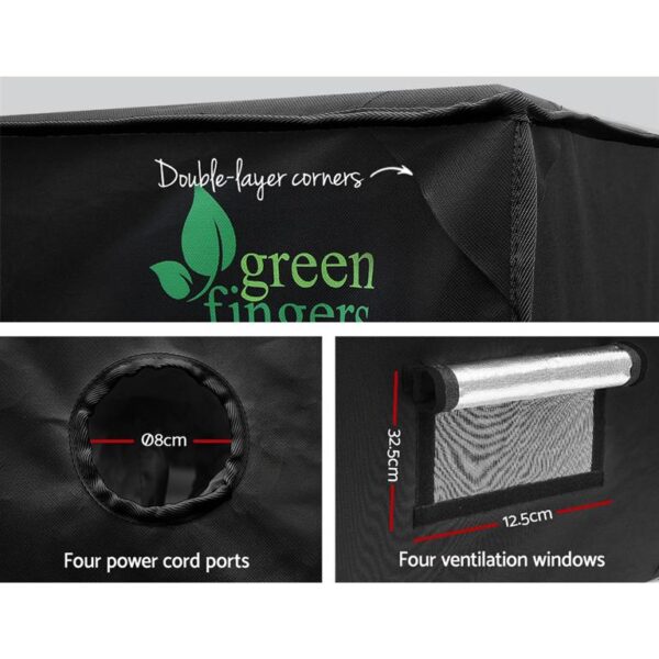 Greenfingers Hydroponics Grow Tent Kits Hydroponic Grow System 2.4m x 1.2m x 2m 600D Oxford