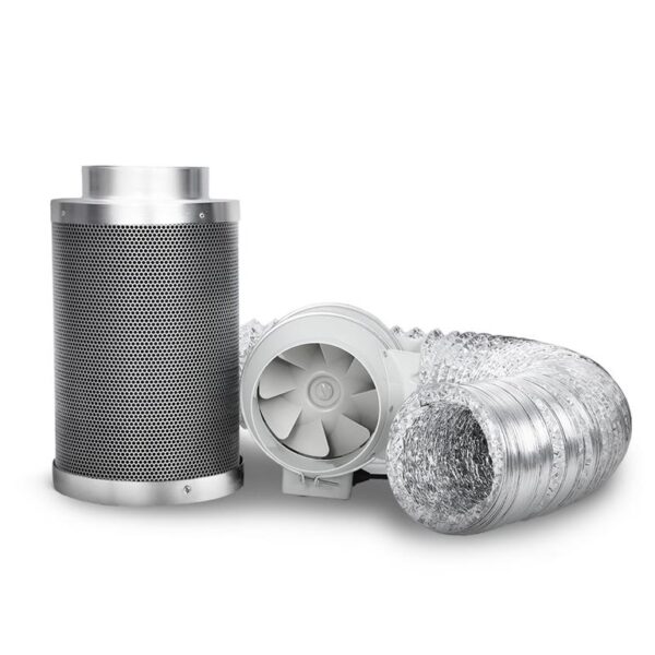 Greenfingers 6 Hydroponics Grow Tent Kit Ventilation Kit Fan Carbon Filter Duct"