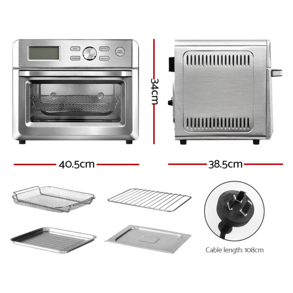 20L Air Fryer Convection Oven LCD Fryers Kitchen Cooker Accessories