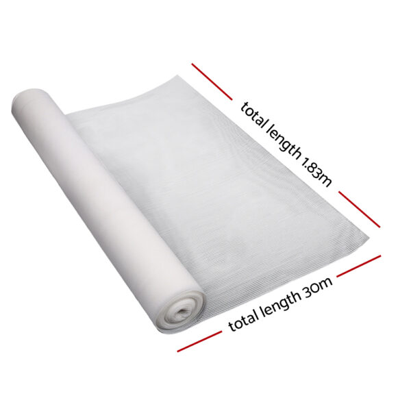 Instahut 50%UV Shade Cloth Shadecloth Sail Garden Mesh Roll Outdoor 1.83x30m