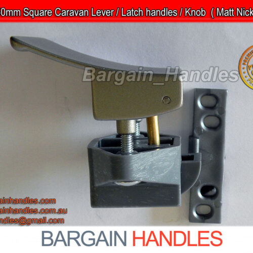 Matte nickel caravan lock and lever handle