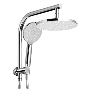 Cefito 9'' Rain Shower Head Set Handheld Round High Pressure Chrome - SHOWER-A1-RO-9-SI