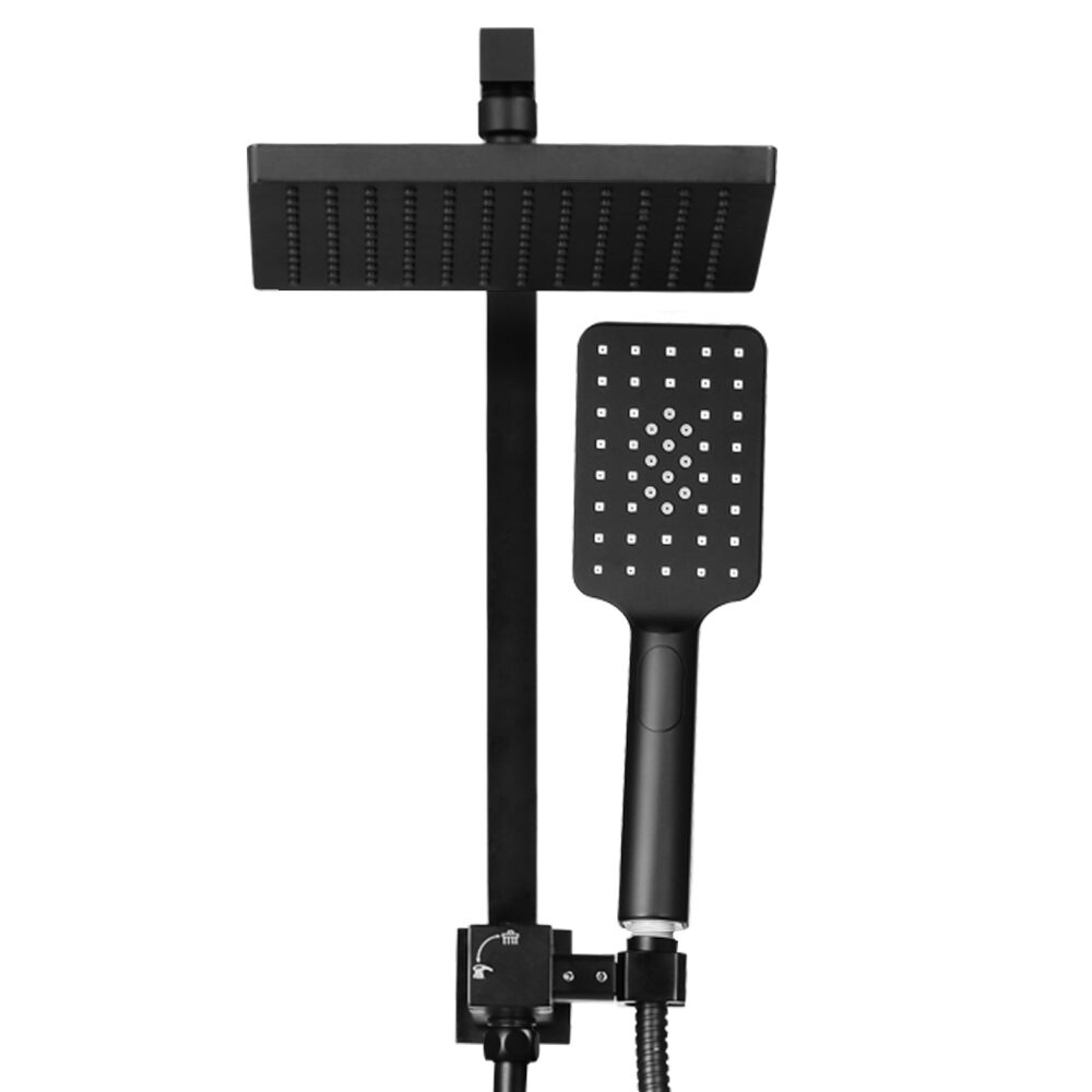 Cefito 8'' Rain Shower Head Set Handheld Square High Pressure Black - product image 3