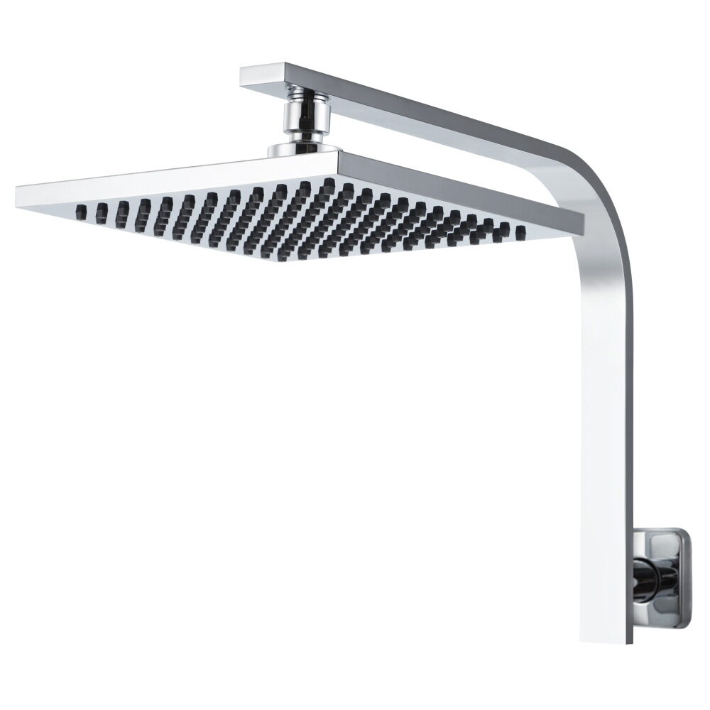 Cefito 8'' Rain Shower Head Wall Arm Square High Pressure Chrome - product image 3