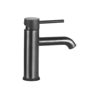 Cefito Bathroom Basin Mixer Tap Round Brass Faucet Vanity Laundry Black - TAP-A-81H13-BK
