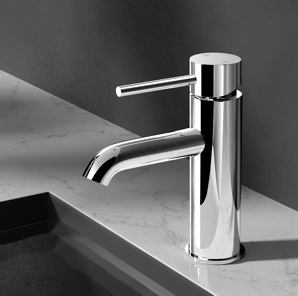 Cefito Bathroom Basin Mixer Tap Round Brass Faucet Vanity Laundry Chrome - product image 8