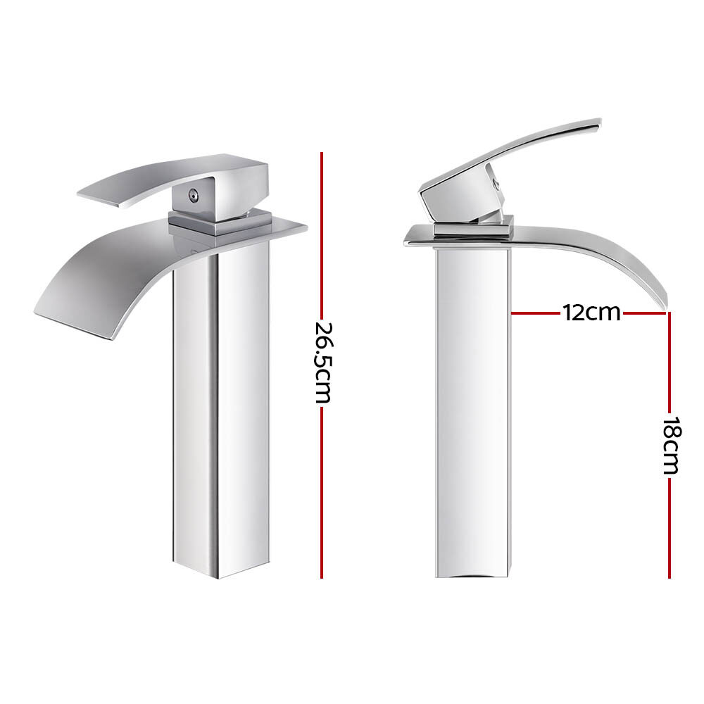 Cefito Bathroom Basin Mixer Tap Thin Tall Faucet Vanity Laundry Black - product image 2