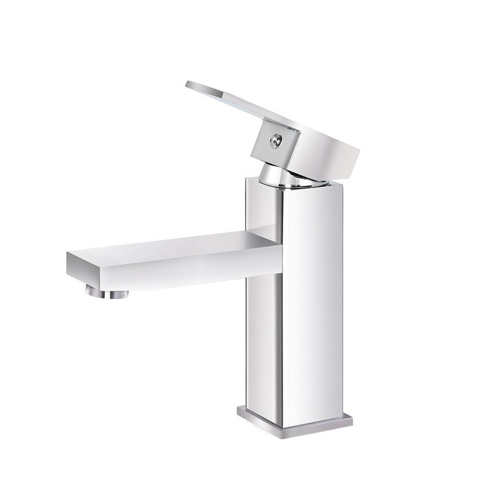Cefito Bathroom Basin Mixer Tap Square Faucet Vanity Laundry Chrome - product image 4