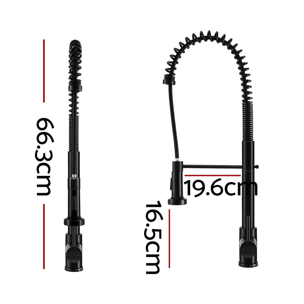 Cefito Kitchen Mixer Tap Pull Down 2 Modes Sink Faucet Basin Laundry Black - product image 2