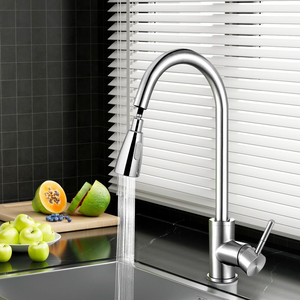 Cefito Kitchen Mixer Tap Pull Out 2 Mode Sink Faucet Basin Laundry Chrome - product image 8