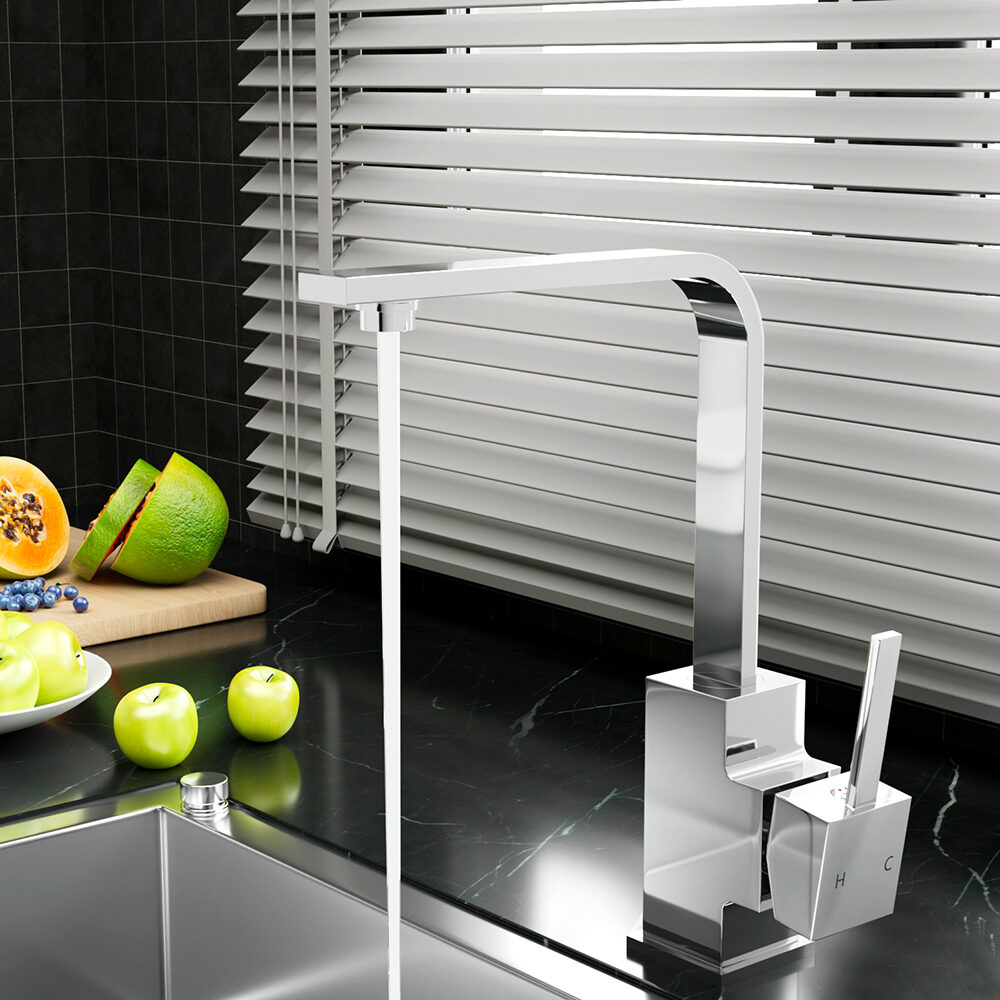 Cefito Kitchen Mixer Tap Mixer Square Sink Faucet Basin Laundry Chrome - product image 8