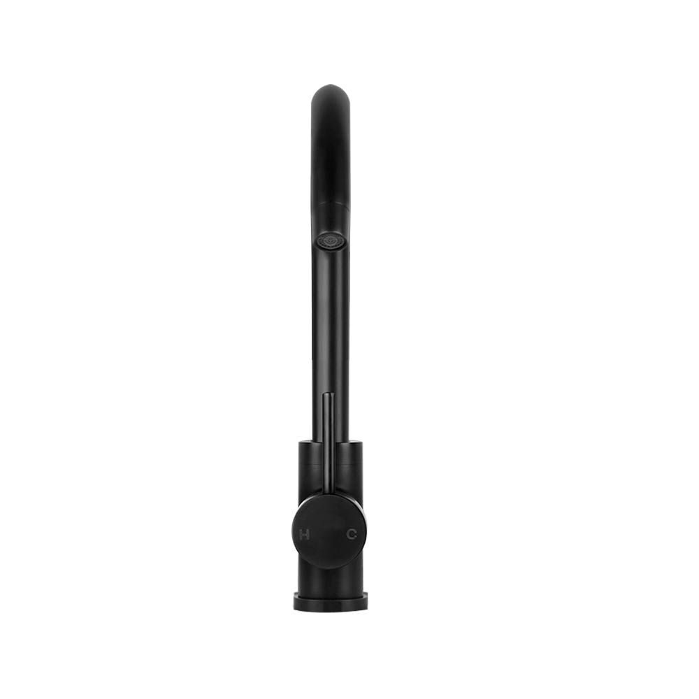 Cefito Kitchen Mixer Tap Mixer Round Sink Faucet Basin Laundry Black - product image 3