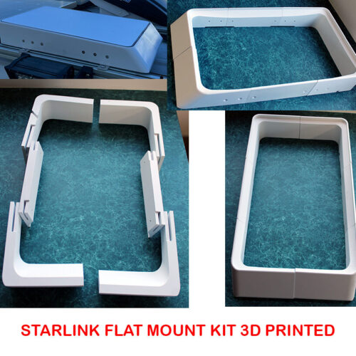 Starlink Flat Mount Kit Rectangular Dishy DYI Roof Rack (Gen2) - Caravan - Camper