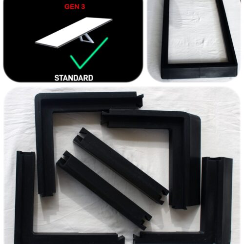 Starlink Gen 3 Flat Mount Low Profile For Campers and RVs - low profile Black