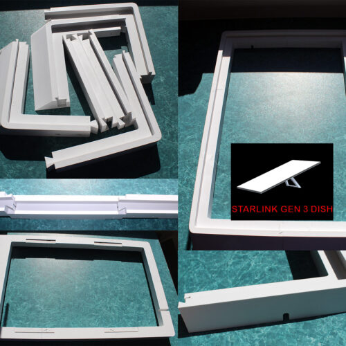 Starlink Gen 3 Flat Mount Low Profile For Campers and RVs - low profile