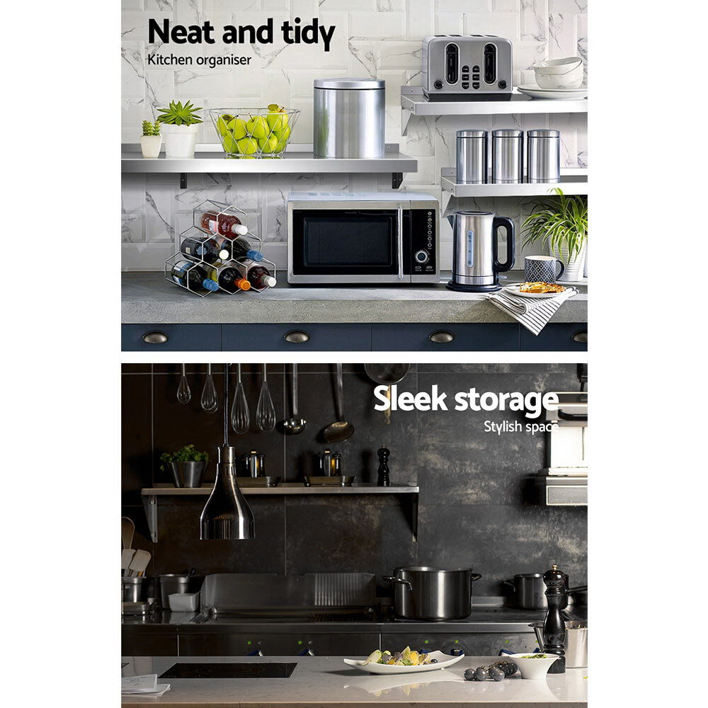 Cefito 900mm Stainless Steel Kitchen Wall Shelf Mounted Rack - product image 3